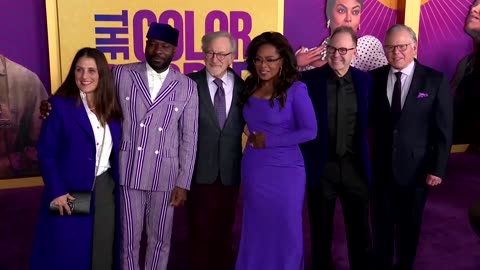 Oprah, Spielberg attend 'The Color Purple' premiere