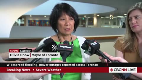 Mayor Chow urges people to be careful amid Toronto flooding