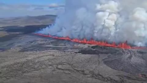 A New Eruption Began Near Sundhnukur, Reykjanes Peninsula