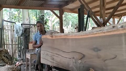 Monster Teak Wood Worth 90 Million Sawed Joglo House Construction Materials At Sawmill