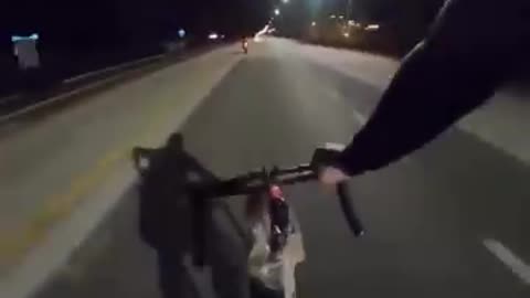 Don't mess with the biker