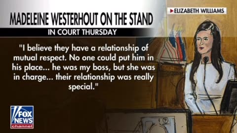 Madeleine Westerhout on the stand today