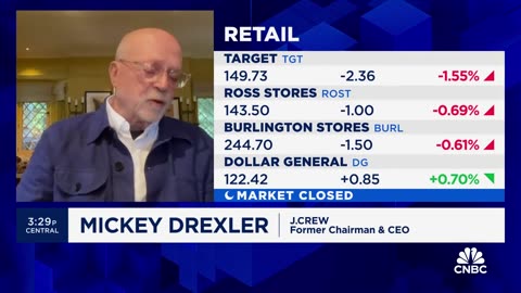 The price of clothes has gotten out of hand, says Fmr. J. Crew CEO Mickey Drexler