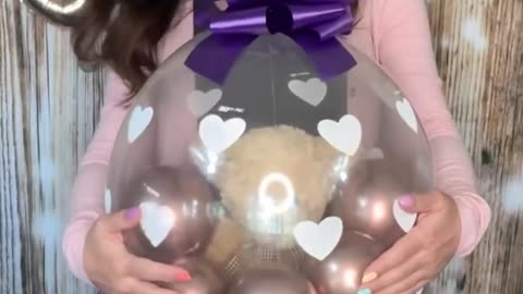 Here's how to make a stuffed balloon gift 😍