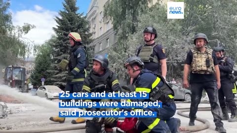 At least eight injured in rocket attack on Kharkiv clinic