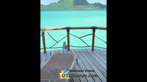 #1 French Bora Bora hotel on the water view