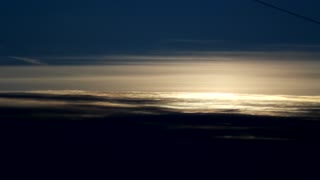 Beautiful upper tier cloud with the setting sun