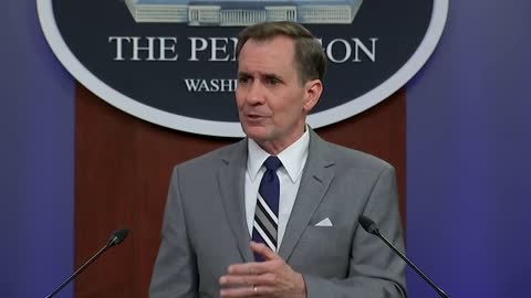Pentagon press secretary John Kirby holds briefing