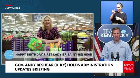 Kentucky Gov. Andy Beshear Delivers Remarks At Administrative Updates Briefing