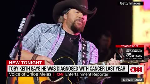 Country music superstar Toby Keith announces he's been fighting stomach cancer
