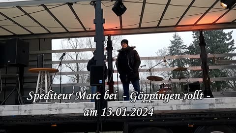 Spediteur Marc bei - Göppingen rollt - am 13.01.2024