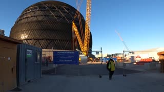 Sphere Las Vegas under construction, December, 2022