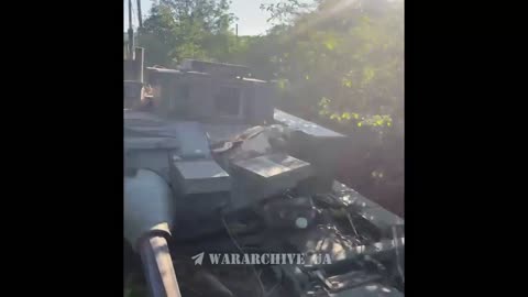 M2 Bradley commander Kach shows damage to his vehicle after taking 8 FPV drone hits during a Mission