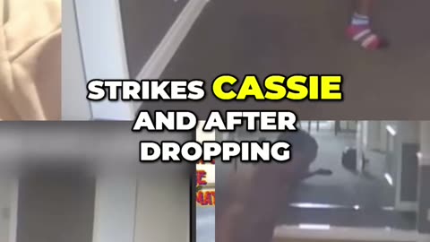 SHOCKING Footage Diddy Violently Attacks Girlfriend Cassie in Viral Surveillance Video #diddy