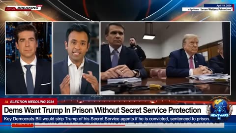 Dems Want Trump In Prison Without Secret Service Protection