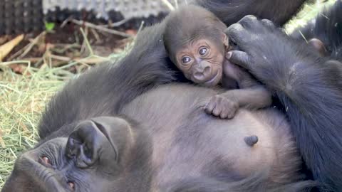 Uzumma with her baby