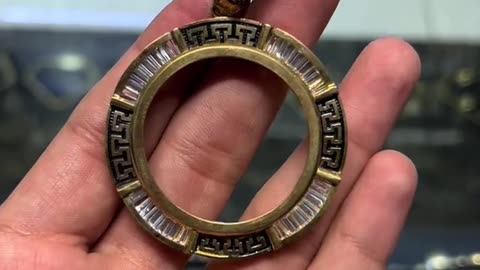 Real Gold Centenario Coin Bezels Pendant on sale
