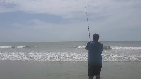 Surf Fishing Folly Beach, SC