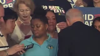 Smitten Black Woman Rejected by Joe Biden lol