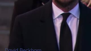 David Beckam in queen funeral