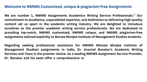 NMIMS Business Law Assignments