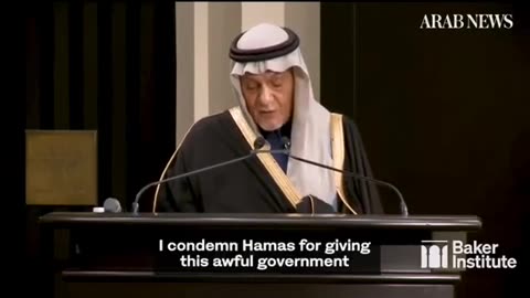 Prince Turki Al-Faisal Condems Israel and Hamas