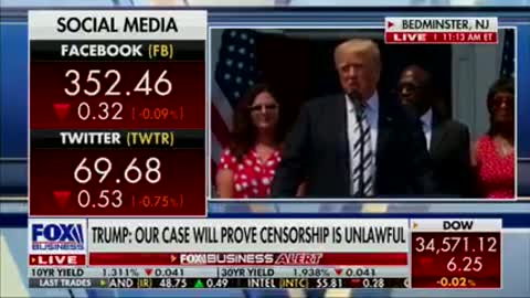 Breaking: President Trump sues Twitter, FB and YouTube and their CEOs for censorship.