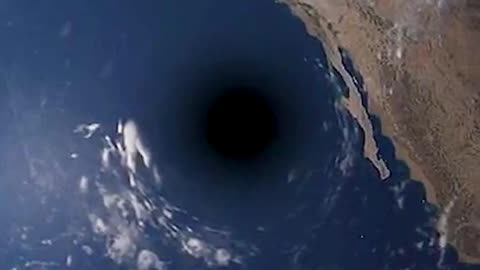 Size comparison between the Earth and a black hole the mass of the Sun