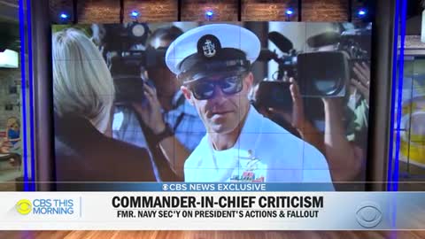 Navy Secretary fired for undermining his boss touts importance of 'lawful order'