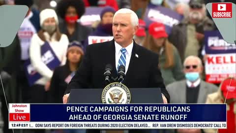 Vice President Mike Pence Holds Rally In Columbus GA For Loeffler & Perdue