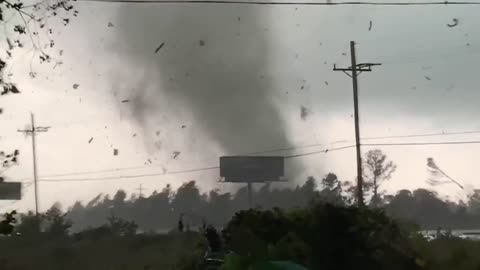 Tornado doing damage near Orange TX Oct 27, 2021