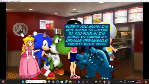 Dark Frost Bowser cuts in line at Wendy's/Grounded