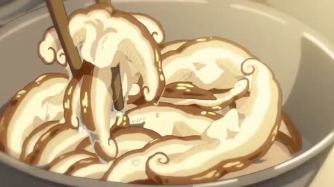 Aesthetic Satisfying Anime Cooking ramen