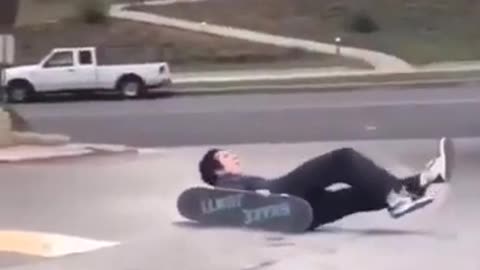 Funny fails on skateboard