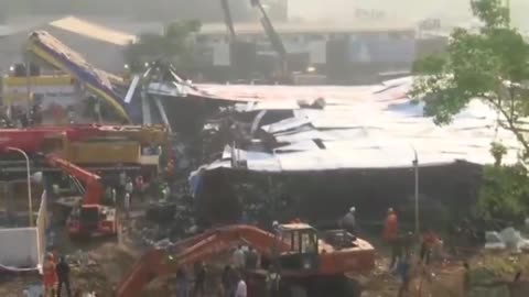14 people died as a result of the collapse of a billboard in Mumbai, India. Another