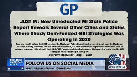 Hoft: MI State Police Report Reveals Extent Of Shady Dem Funded Voter Registration Fraud Operation