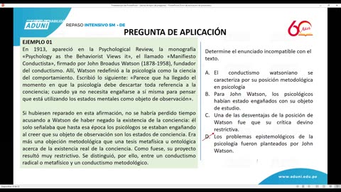 REPASO INTENSIVO ADUNI | 2021 | Semana 02 | RV