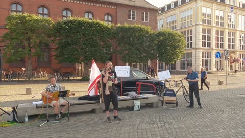 Greifswald - Eröffnung der heutigen Versammlung durch Andreas 08-08-2022