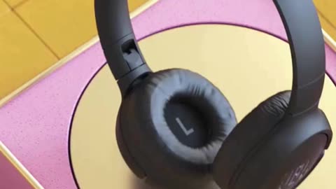 Wireless On-Ear Headphones with Purebass Sound - Black