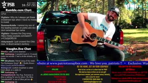 2022-08-12 15:00 EDT - The Common Sense Show: Patriot Line Friday with Derek, PATRIOTski & Glry Anon