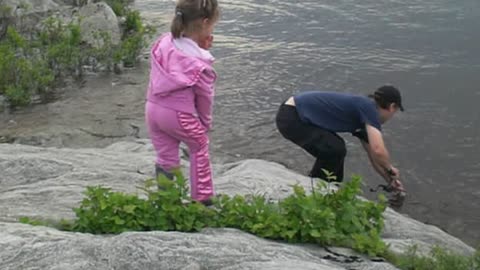 Little Girl's Fishing Trip Doesn't Go According To Plan