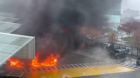 Eye witness footage of the aftermath of the border attack today