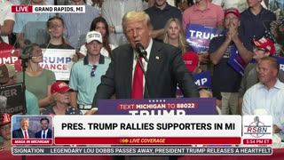 LIVE: President Donald J. Trump Speaks at Major Trump/Vance Rally in Grand Rapids, MI - 7/20/24