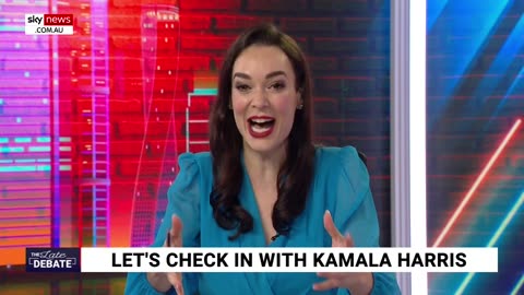 Sky News host reacts to Kamala Harris impersonator
