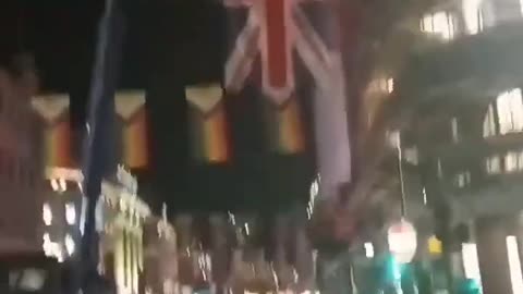 The UK Flag gets taken down. Pray for the UK.