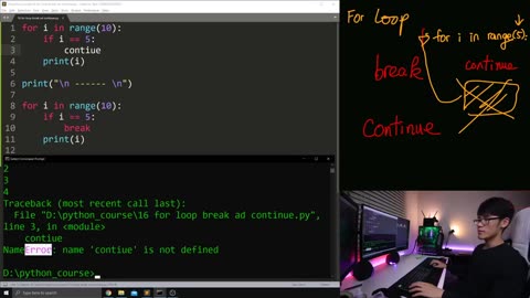 16. Break - Continue-Khóa học Lập trình Python- DLTT- Vòng lặp FOR và WHILE -P3