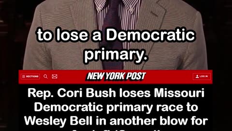 Cori Bush loses Missouri Democratic primary race [2nd Squad Member to Lose] #squad #shorts