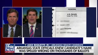 Arkansas Senate candidate Jake Bequette says he has filed a lawsuit after his name was spelled wrong on thousands of ballots