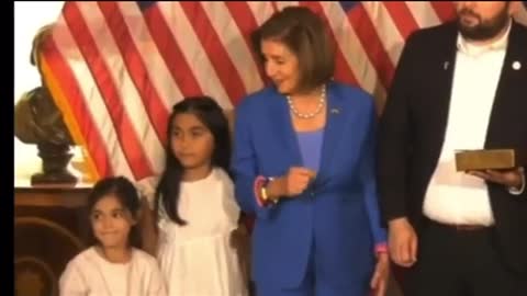 Evil Nancy Pelosi: Elbows the Little Daughter GOP Congresswoman Mayra Flores