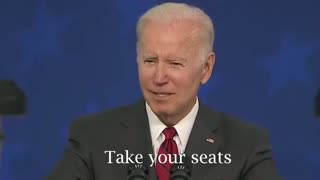 Sleepy Joe Biden Losing his Mind On Stage